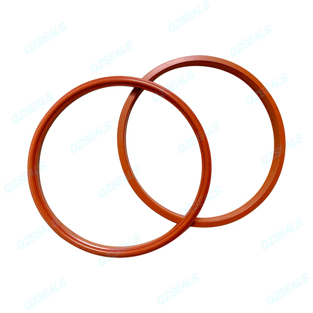 Compact Seal S8 hydraulic rod seal 200x220x15 FKM fabric-QZSEALS