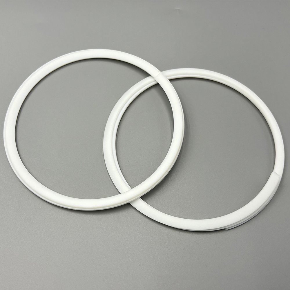High temperature spiral cut PTFE back up rings chemical resistant sealing component-QZSEALS
