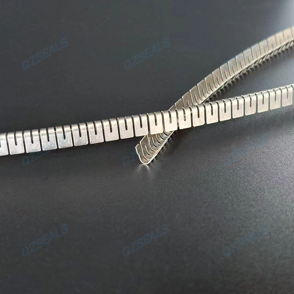 Meander V springs for seals PTFE spring energized seal stainless steel cantilever spring