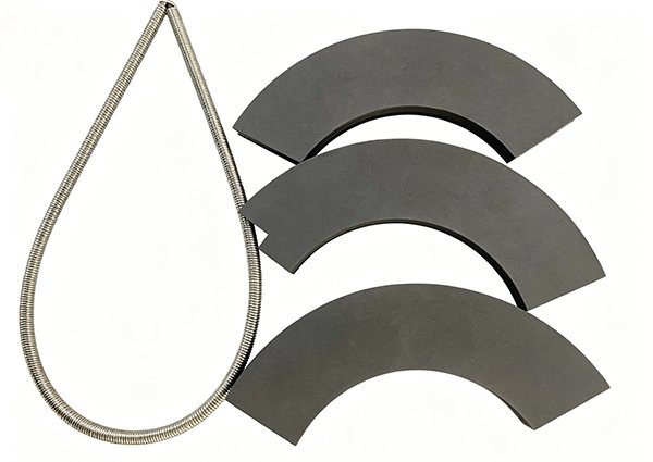 Graphite Filled PTFE Oil Scraper Rings for Non-Lubricated Service