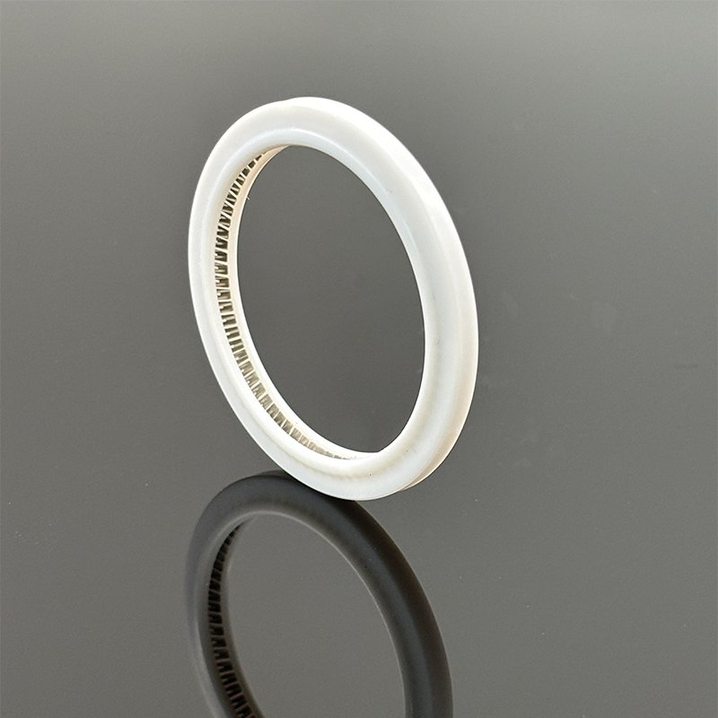 High performance spring energized seals for dispensing machine and rotary systems